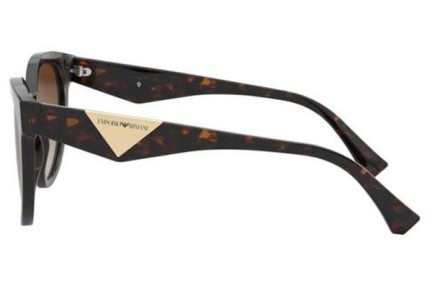 Okulary przeciwsłoneczne Emporio Armani EA4140 508913 Kwadratowe Havana
