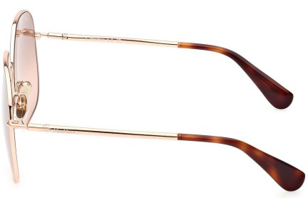 Okulary przeciwsłoneczne Max Mara MM0061 33G Okrągłe Złote