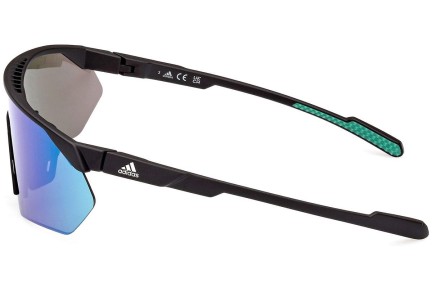 Okulary przeciwsłoneczne Adidas Sport SP0076 02Q Pojedyncze | Shield Czarne