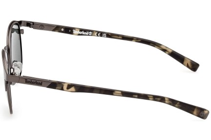 Okulary przeciwsłoneczne Timberland TB9313 13R Polarized Okrągłe Brązowe