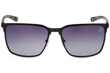 Okulary przeciwsłoneczne Timberland TB9314 02D Polarized Kwadratowe Czarne