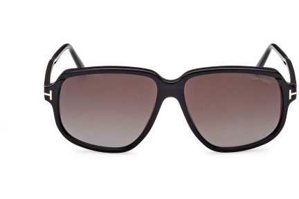 Okulary przeciwsłoneczne Tom Ford FT1024 01B Kwadratowe Czarne
