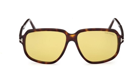 Okulary przeciwsłoneczne Tom Ford FT1024 52E Kwadratowe Havana