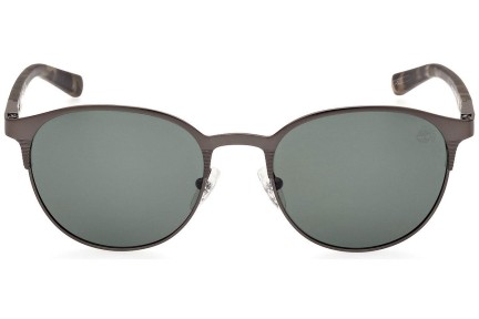 Okulary przeciwsłoneczne Timberland TB9313 13R Polarized Okrągłe Brązowe