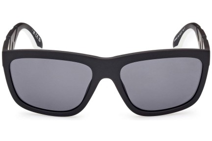 Okulary przeciwsłoneczne Adidas Originals OR0094 02A Kwadratowe Czarne