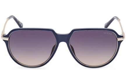 Okulary przeciwsłoneczne Guess GU00067 90W Pilotki (Aviator) Niebieskie