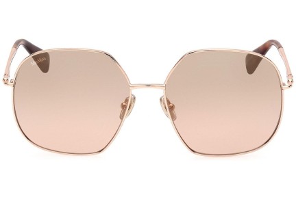 Okulary przeciwsłoneczne Max Mara MM0061 33G Okrągłe Złote