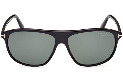 Okulary przeciwsłoneczne Tom Ford FT1027 01R Polarized Pilotki (Aviator) Czarne