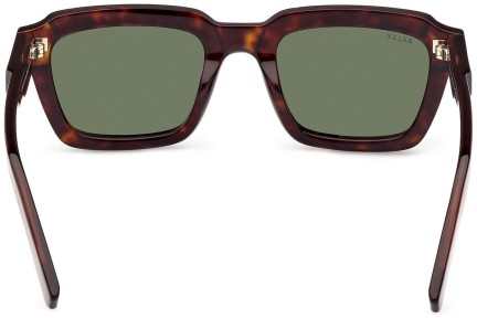 Okulary przeciwsłoneczne Bally BY0107-H 52N Prostokątne Havana