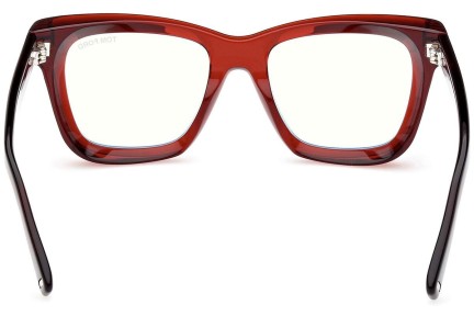 Glasses Tom Ford FT5881-B 045 Kwadratowe Brązowe