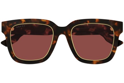 Okulary przeciwsłoneczne Gucci GG1136SA 002 Kwadratowe Havana