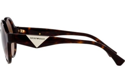 Okulary przeciwsłoneczne Emporio Armani EA4153 523413 Okrągłe Havana