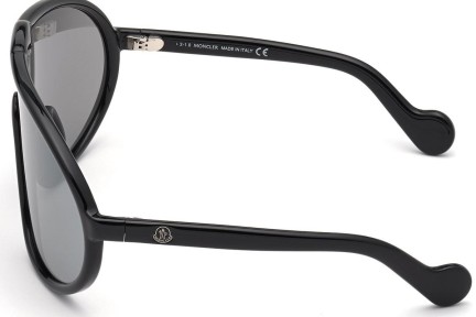 Okulary przeciwsłoneczne Moncler ML0184 01C Pojedyncze | Shield Czarne