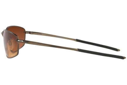 Okulary przeciwsłoneczne Oakley Whisker OO4141-09 Prostokątne Brązowe