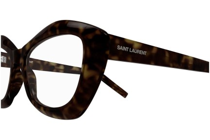 Okulary korekcyjne Saint Laurent SL68 OPT 002 Kocie oczy Havana