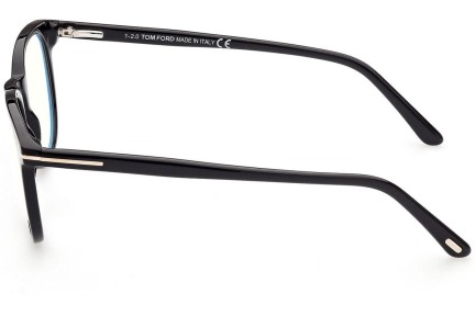 Okulary korekcyjne Tom Ford FT5754-B 001 Okrągłe Czarne