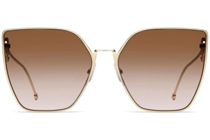 Okulary przeciwsłoneczne Fendi FF0323/S S45/M2 Polarized Kocie oczy Złote