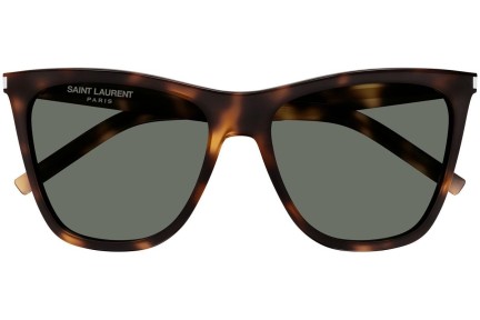 Okulary przeciwsłoneczne Saint Laurent SL526 002 Kocie oczy Havana