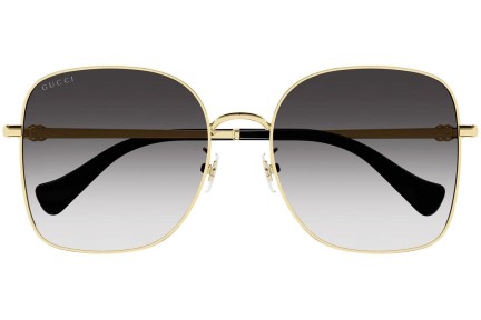 Okulary przeciwsłoneczne Gucci GG1143S 001 Oversize Złote