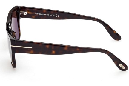 Okulary przeciwsłoneczne Tom Ford FT0907 52E Prostokątne Havana