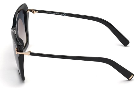 Okulary przeciwsłoneczne Tom Ford FT0849 01B Kocie oczy Czarne