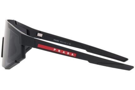 Ochelari de soare Prada Linea Rossa PS04WS DG006F Lentilă unică | Shield Negri