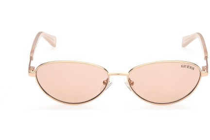 Okulary przeciwsłoneczne Guess GU8230 28E Owalne Złote