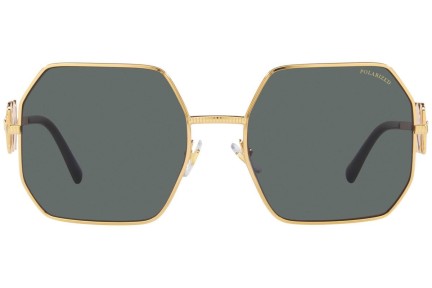 Okulary przeciwsłoneczne Versace VE2248 100281 Polarized Oversize Złote