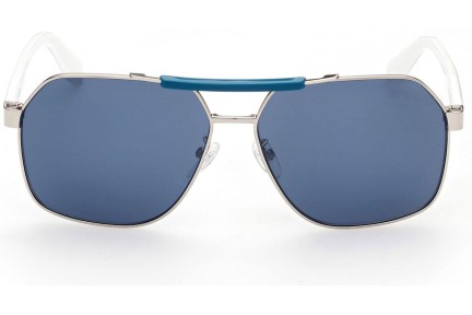 Okulary przeciwsłoneczne Adidas Originals OR0064 16X Kwadratowe Srebrne