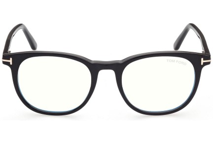 Okulary korekcyjne Tom Ford FT5754-B 001 Okrągłe Czarne