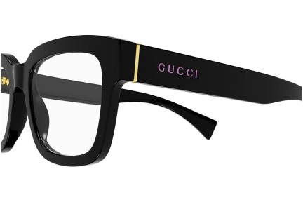Okulary korekcyjne Gucci GG1138O 002 Kwadratowe Czarne