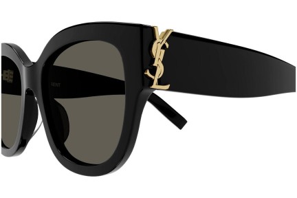 Okulary przeciwsłoneczne Saint Laurent SLM95/F 001 Kocie oczy Czarne