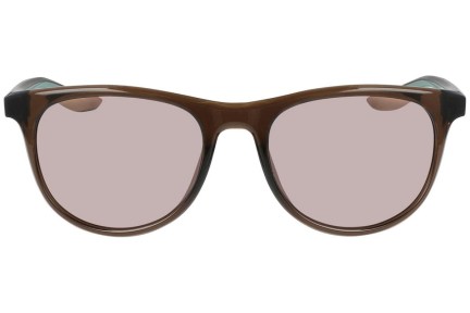 Okulary przeciwsłoneczne Nike Wave M DQ0854 004 Okrągłe Brązowe