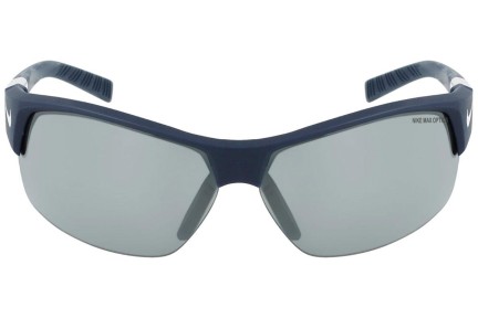 Okulary przeciwsłoneczne Nike Show X2 DJ9939 451 Prostokątne Niebieskie