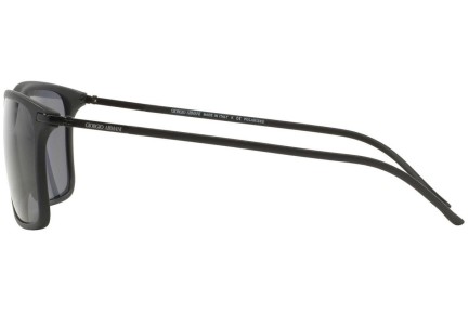 Okulary przeciwsłoneczne Giorgio Armani AR8034 504281 Polarized Kwadratowe Czarne