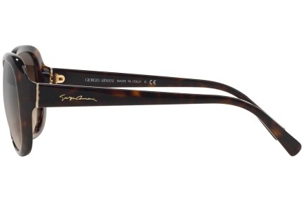 Okulary przeciwsłoneczne Giorgio Armani AR8047 502613 Oversize Brązowe