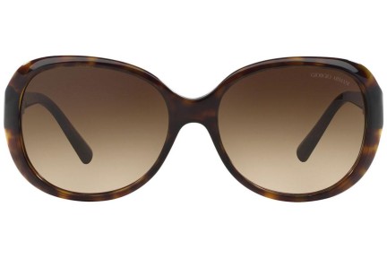 Okulary przeciwsłoneczne Giorgio Armani AR8047 502613 Oversize Brązowe