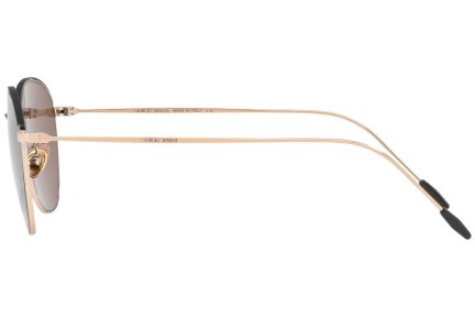Okulary przeciwsłoneczne Giorgio Armani AR6048 301173 Kwadratowe Brązowe