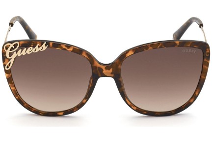Okulary przeciwsłoneczne Guess GU7740 52F Kocie oczy Havana