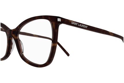 Okulary korekcyjne Saint Laurent SL478 JERRY 002 Kocie oczy Havana