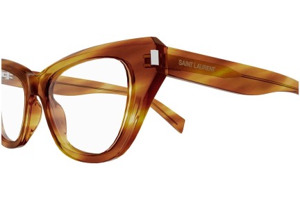 Okulary korekcyjne Saint Laurent SL472 003 Kocie oczy Havana