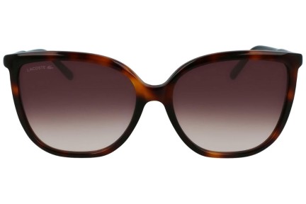 Okulary przeciwsłoneczne Lacoste L963S 230 Oversize Havana