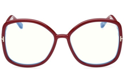 Okulary korekcyjne Tom Ford FT5845-B 074 blue-light [non-prescription] Kwadratowe Różowe
