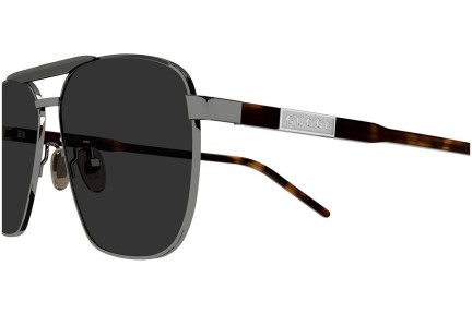 Okulary przeciwsłoneczne Gucci GG1164S 001 Pilotki (Aviator) Srebrne
