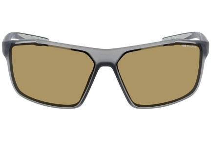 Okulary przeciwsłoneczne Nike Windstorm M CW4672 021 Prostokątne Szare
