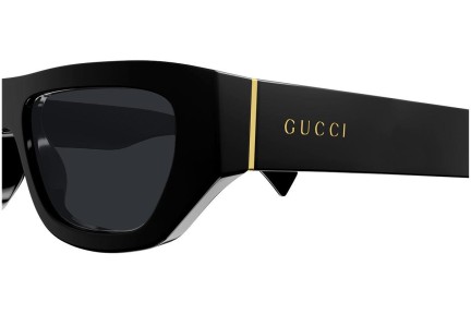 Okulary przeciwsłoneczne Gucci GG1134S 002 Prostokątne Czarne