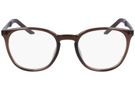 Okulary korekcyjne Nike 7257 090 Okrągłe Brązowe