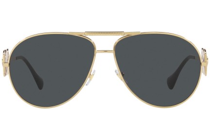 Okulary przeciwsłoneczne Versace VE2249 100287 Pilotki (Aviator) Złote