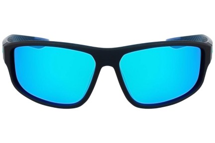 Okulary przeciwsłoneczne Nike Brazen Fuel M DJ0803 420 Prostokątne Niebieskie