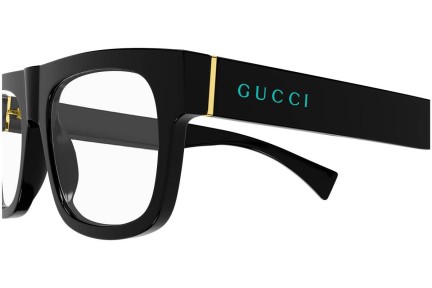 Okulary korekcyjne Gucci GG1137O 002 Flat Top Czarne